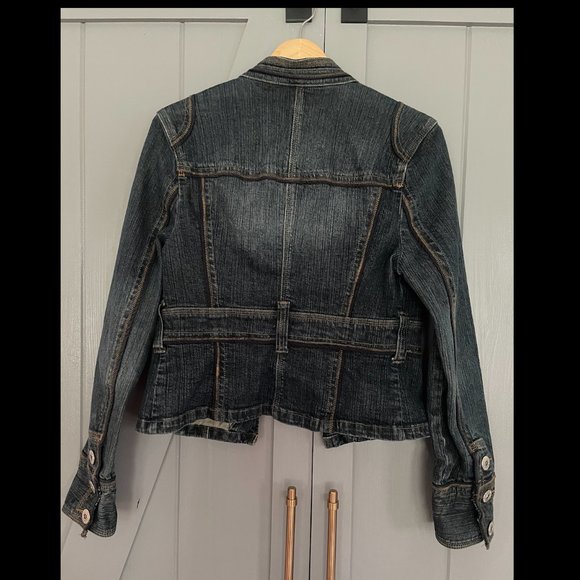 Smart Set Denim moto jacket - Picture 4 of 6